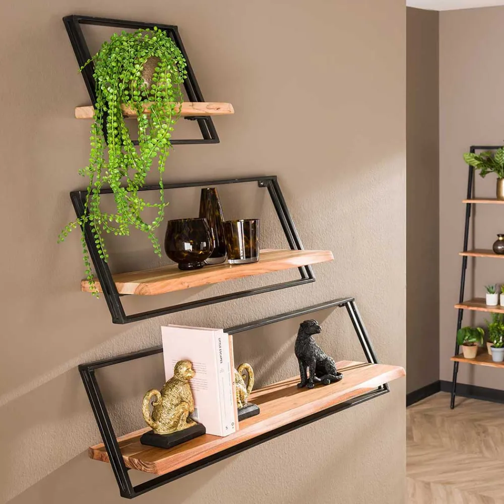 Wohnen Esszimmerregale|Regale*Loft Style Wandboard Set - Massa (dreiteilig)