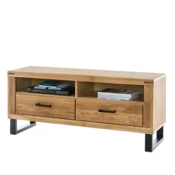 Wohnen Loft TV Kommode aus teilmassiver Wildeiche - Arello