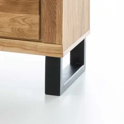 Wohnen Loft TV Kommode aus teilmassiver Wildeiche - Arello