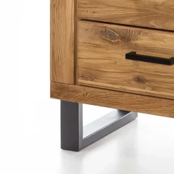 Wohnen Esszimmer-Vitrinen|Vitrinen*Loft Vitrine in Wildeiche teilmassiv - Arello