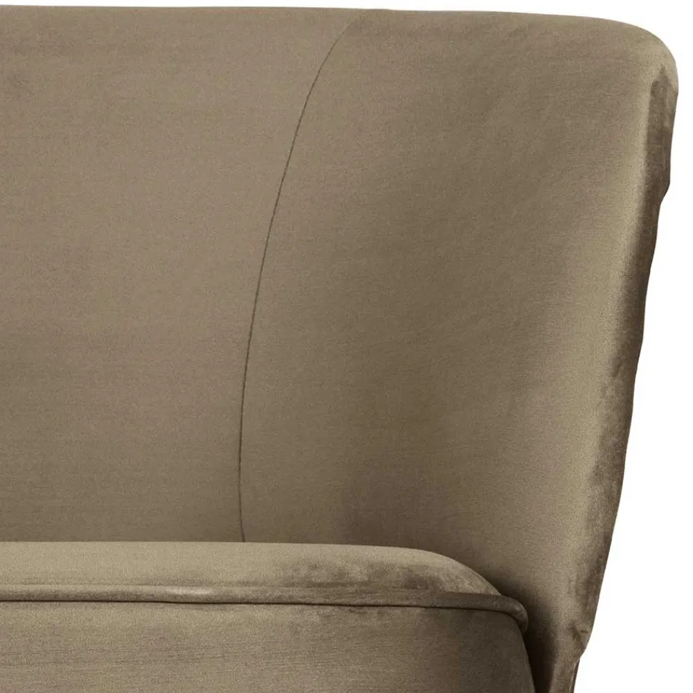 Wohnen Lounge Couch in Khaki mit Schwarz - Cuba