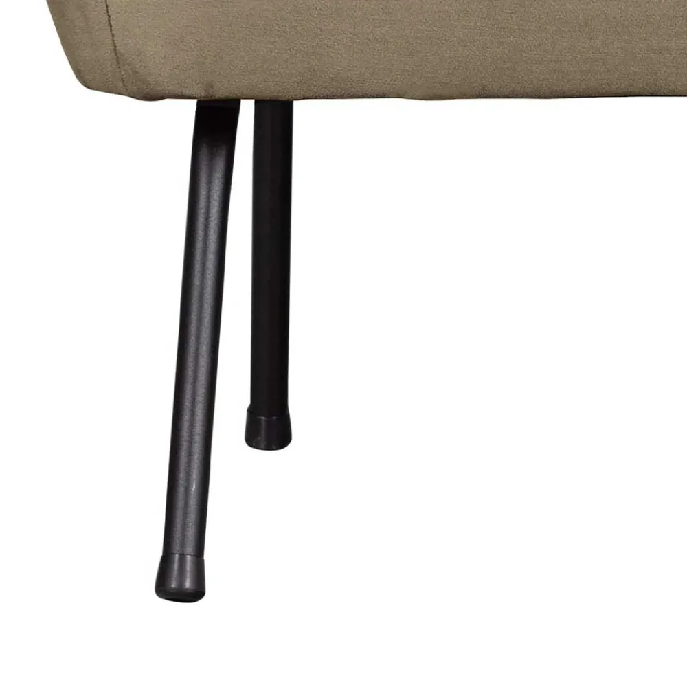 Wohnen Lounge Couch in Khaki mit Schwarz - Cuba