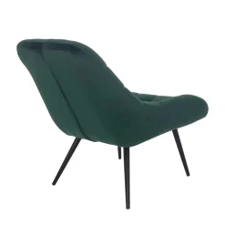 Wohnen Retro Möbel|Sessel & Hocker*Lounge Samtstuhl in Dunkelgrün - Tomjan