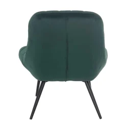 Wohnen Retro Möbel|Sessel & Hocker*Lounge Samtstuhl in Dunkelgrün - Tomjan