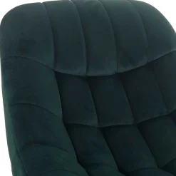 Wohnen Retro Möbel|Sessel & Hocker*Lounge Samtstuhl in Dunkelgrün - Tomjan