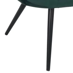 Wohnen Retro Möbel|Sessel & Hocker*Lounge Samtstuhl in Dunkelgrün - Tomjan