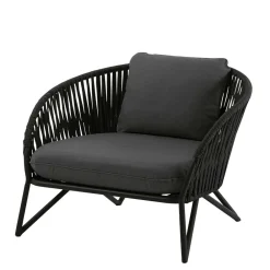 Wohnen Sessel|Rattanmöbel*Lounge Sessel aus Kordel Geflecht & Stahl - Magona