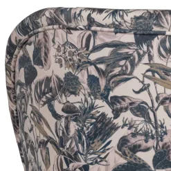 Wohnen Retro Möbel|Sessel*Lounge Sessel aus Samt mit floralem Dessin - Rosco