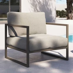 Wohnen Lounge Sessel in Hellgrau & Dunkelgrün - Turkeni