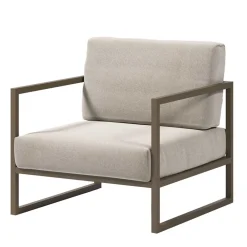 Wohnen Lounge Sessel in Hellgrau & Dunkelgrün - Turkeni