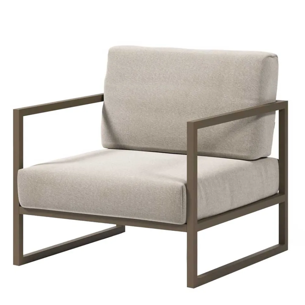 Wohnen Lounge Sessel in Hellgrau & Dunkelgrün - Turkeni