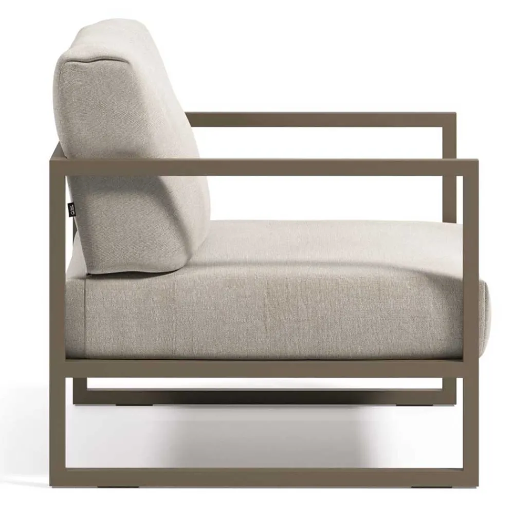 Wohnen Lounge Sessel in Hellgrau & Dunkelgrün - Turkeni