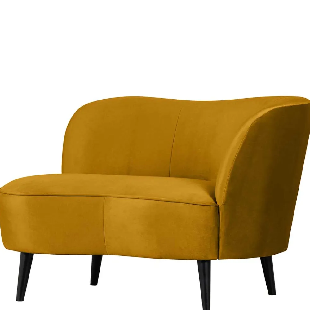 Wohnen Lounge Sessel in Ocker Gelb Samt - Srimanko