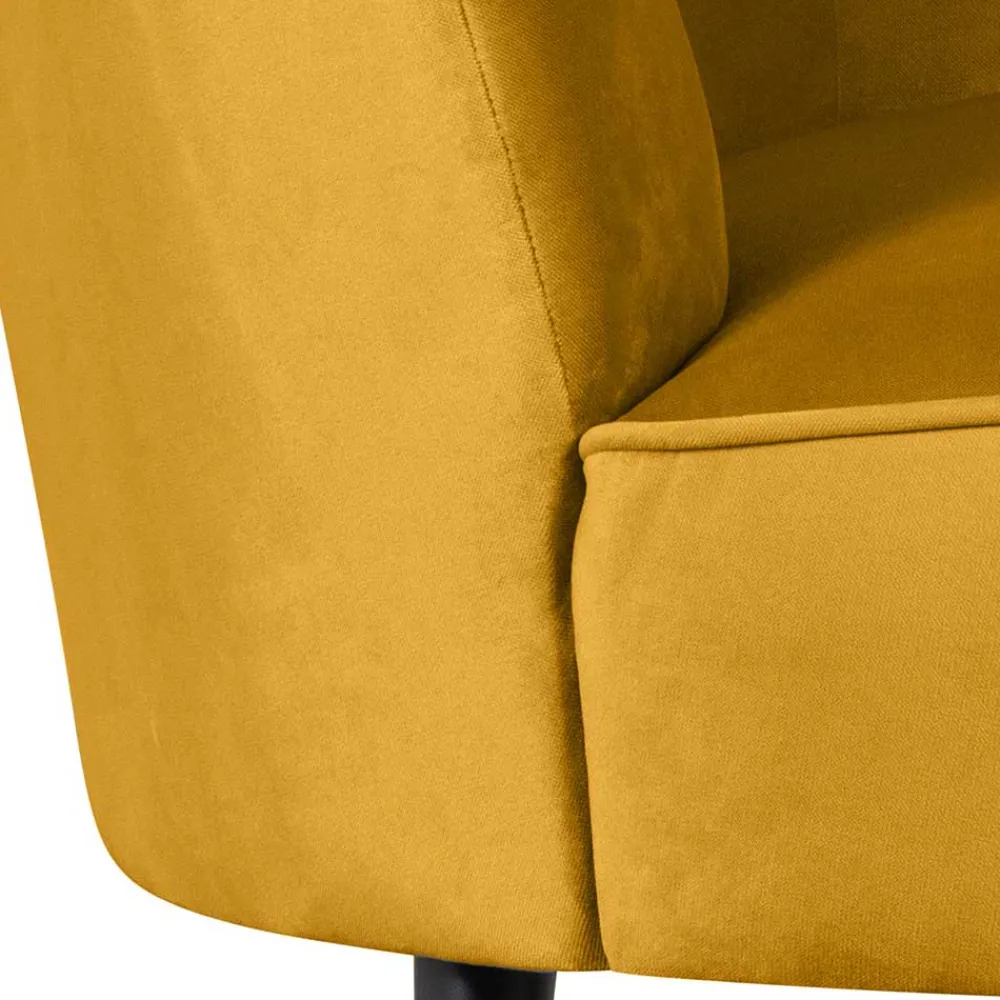 Wohnen Lounge Sessel in Ocker Gelb Samt - Srimanko
