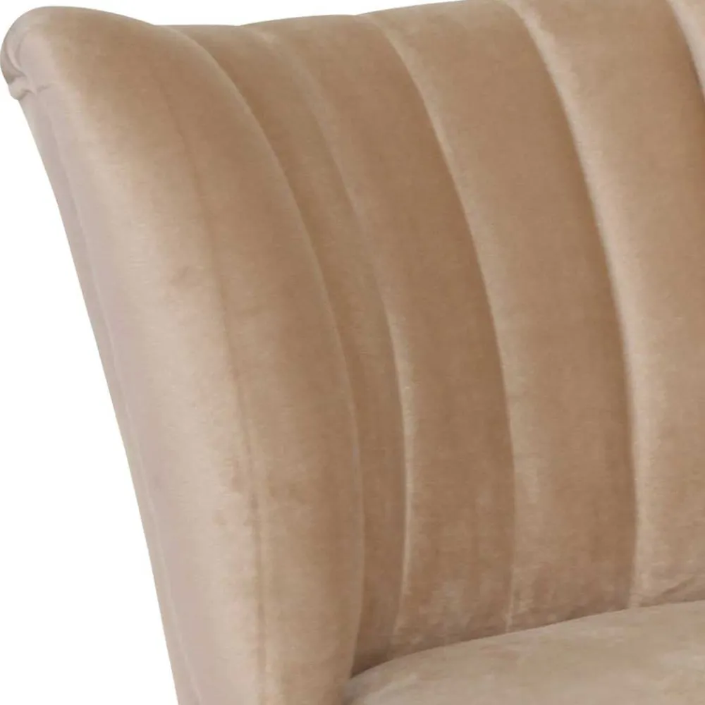 Wohnen Sessel & Hocker|Retro Möbel*Loungesessel in Beige und Buche Natur - Lianzo