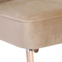 Wohnen Sessel & Hocker|Retro Möbel*Loungesessel in Beige und Buche Natur - Lianzo