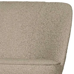 Wohnen Retro Möbel|Sofas*Loungesofa aus Boucle Stoff in Beige - Laderla