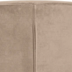 Wohnen Loungestuhl aus Samt in Khaki - Griffina