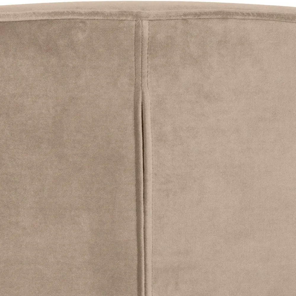 Wohnen Loungestuhl aus Samt in Khaki - Griffina