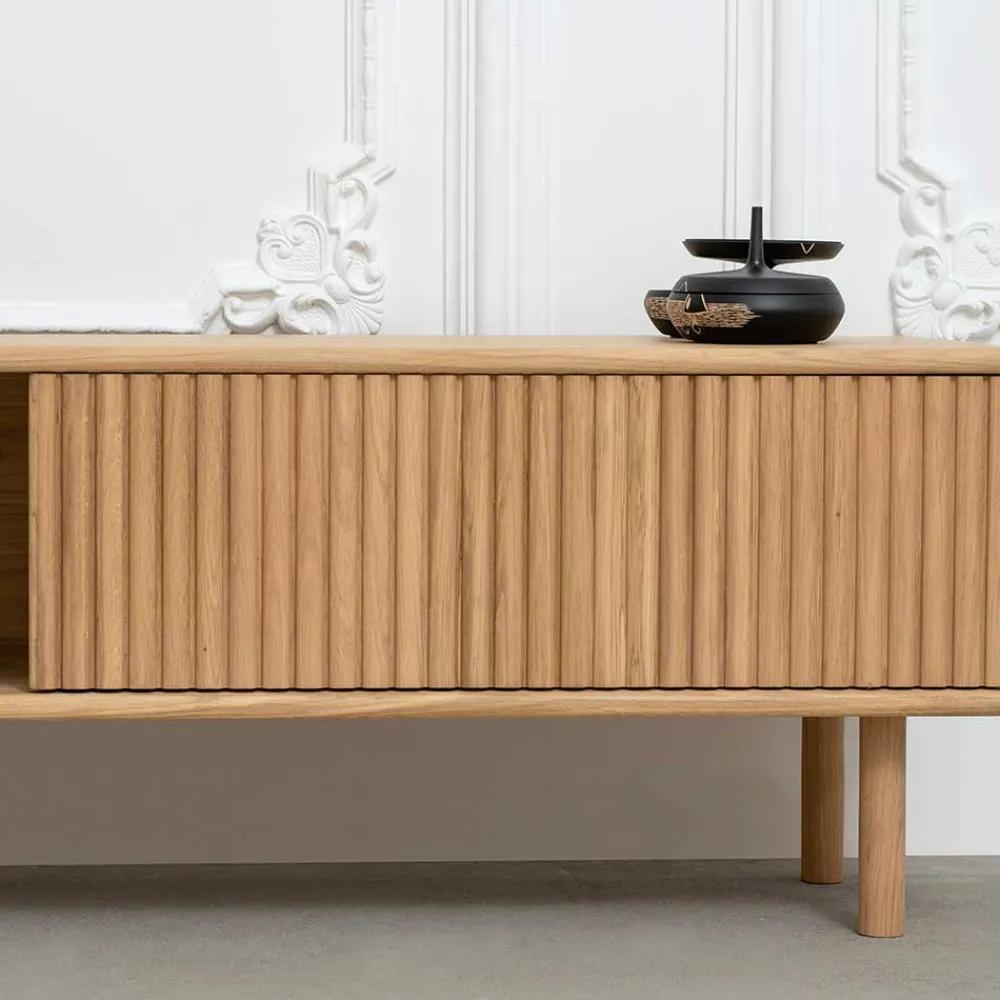 Wohnen Lowboard aus Eiche Massivholz geschliffen - Salottivo