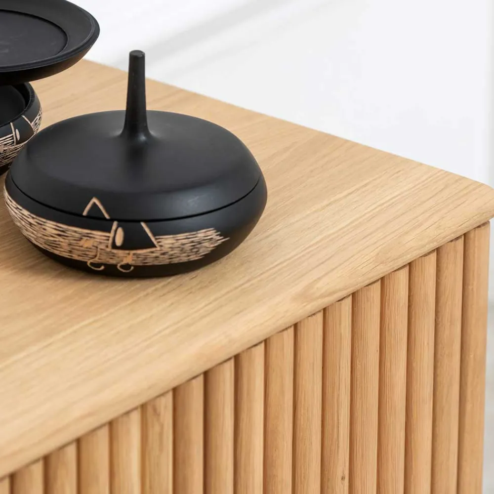 Wohnen Lowboard aus Eiche Massivholz geschliffen - Salottivo