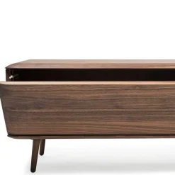 Wohnen Lowboard für Fernseher aus Nussbaum - Rivossa