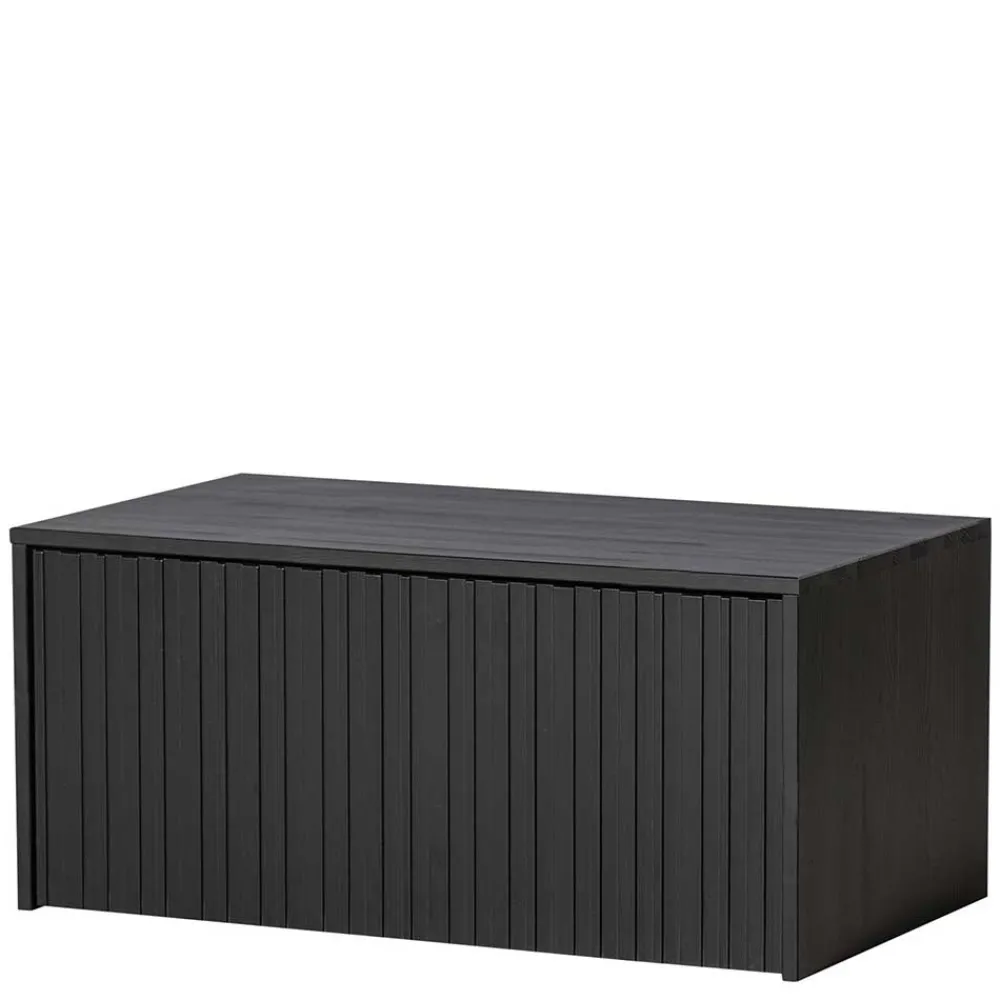 Wohnen Lowboard in Schwarz Kiefer - Gelvins