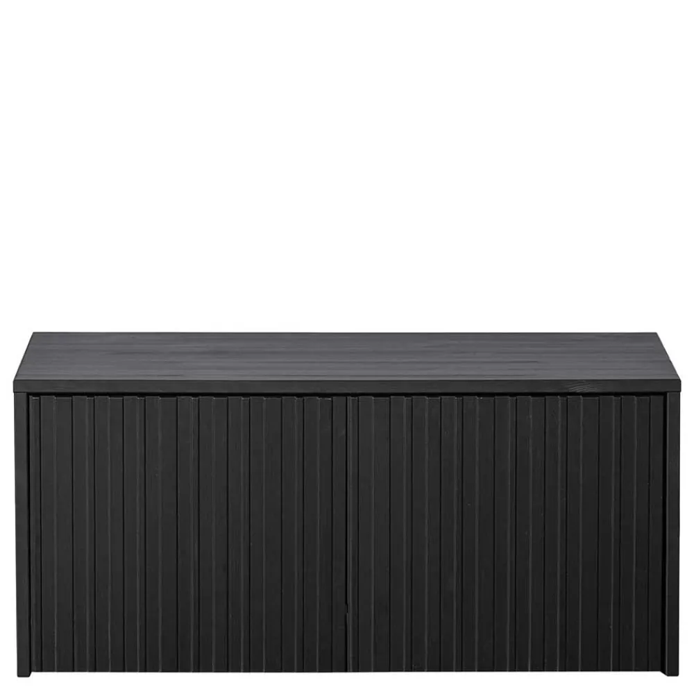 Wohnen Lowboard in Schwarz Kiefer - Gelvins