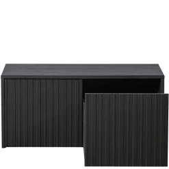 Wohnen Lowboard in Schwarz Kiefer - Gelvins