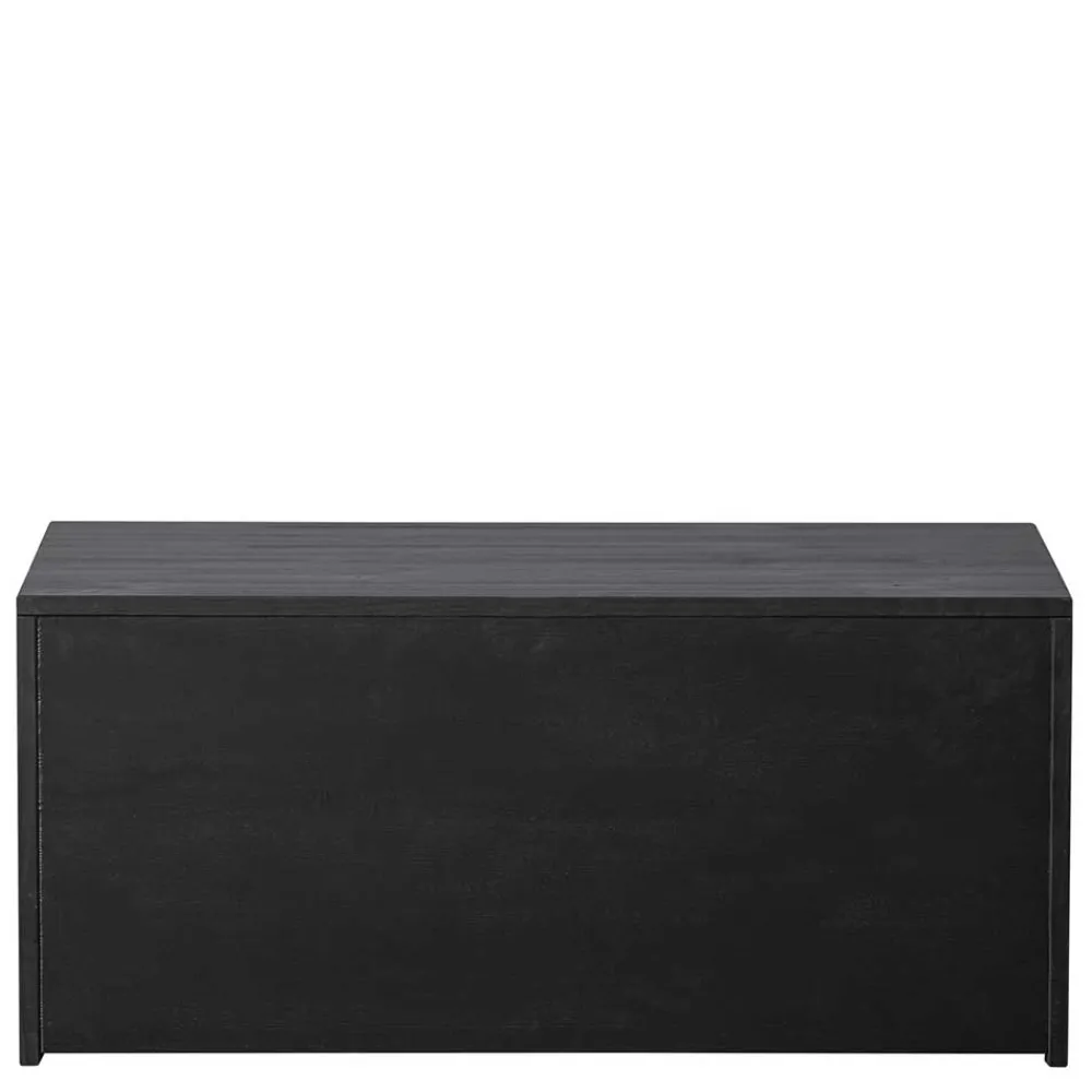 Wohnen Lowboard in Schwarz Kiefer - Gelvins