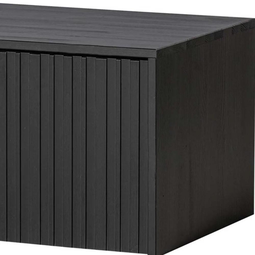 Wohnen Lowboard in Schwarz Kiefer - Gelvins