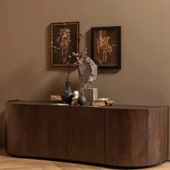 Wohnen Lowboard in Walnuss Braun - Varras