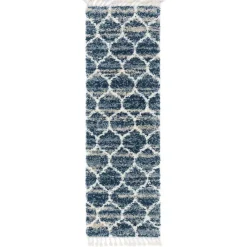 Wohnen Teppiche*Läufer Teppich in drei Größen in Blau und Creme - Addagio