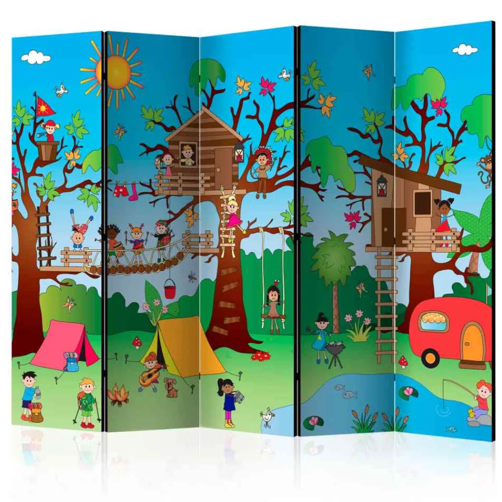 Kinder Wohnen Lustig bedruckter Paravent für Kinder - Zytruma