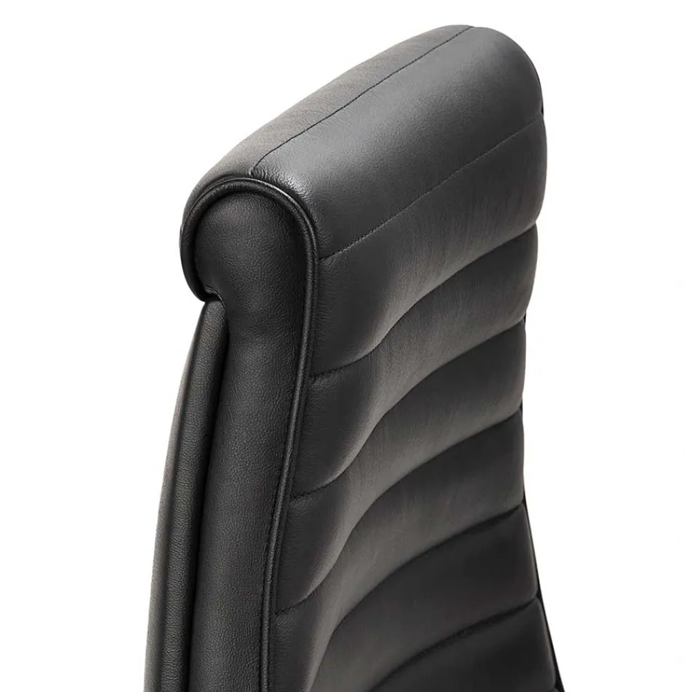 Wohnen Bürostühle*Luxus Bürostuhl aus Echtleder Schwarz - Dario