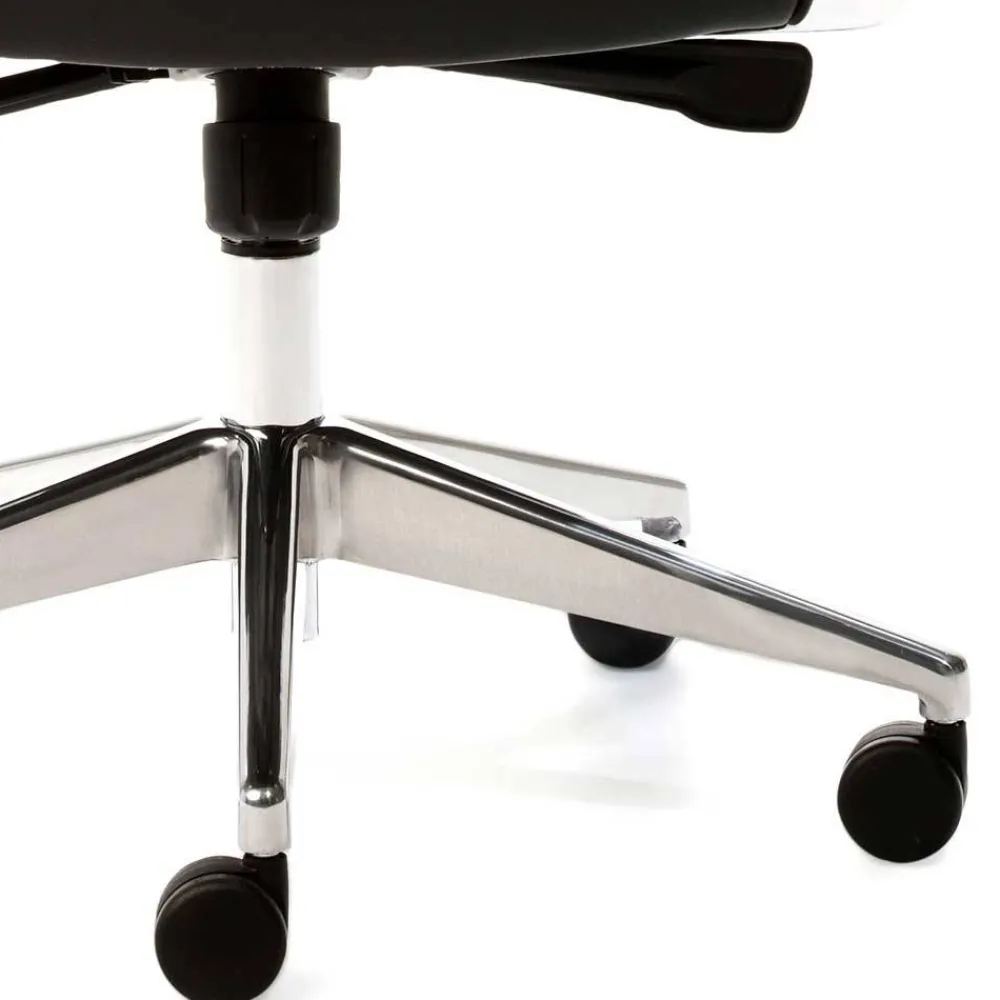 Wohnen Bürostühle*Luxus Bürostuhl aus Echtleder Schwarz - Dario