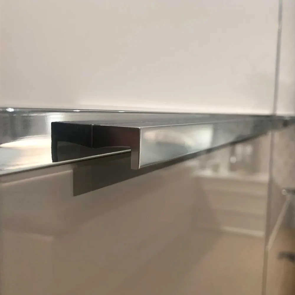 Wohnen 1,98m Kombi-Kleiderschrank mit Glasfront - Pascan