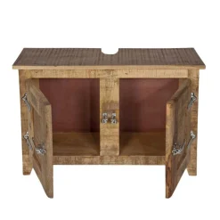 Wohnen Shabby Chic Möbel*Mango Holz Badezimmermöbel im Set - Suennas (vierteilig)