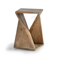 Wohnen Mangoholz Beistelltisch im Sanduhr Design - Cooba