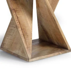 Wohnen Mangoholz Beistelltisch im Sanduhr Design - Cooba