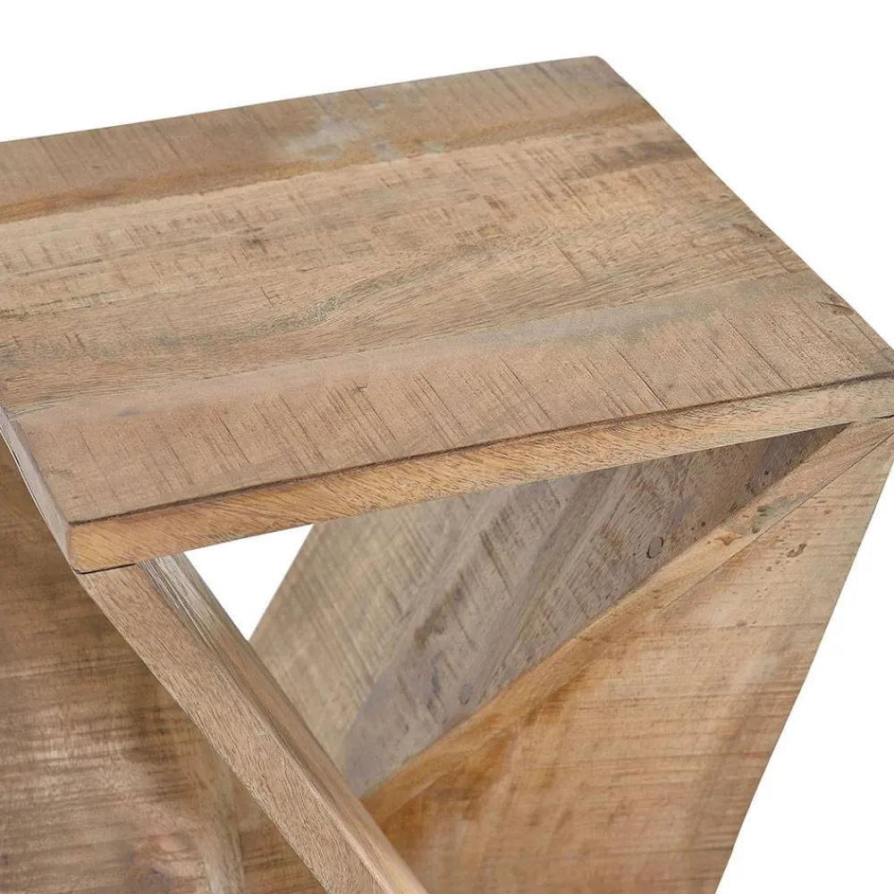 Wohnen Mangoholz Beistelltisch im Sanduhr Design - Cooba