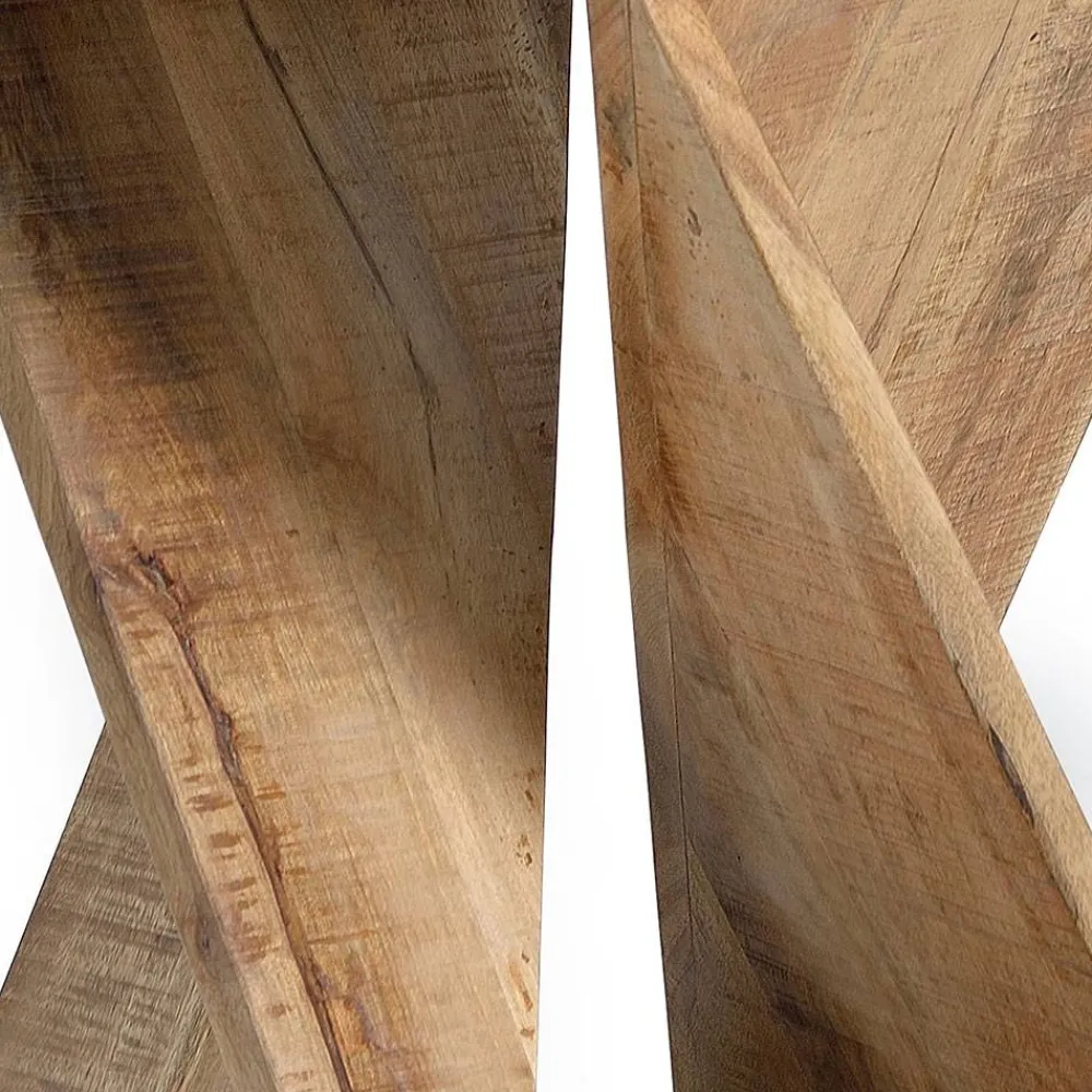 Wohnen Mangoholz Beistelltisch im Sanduhr Design - Cooba