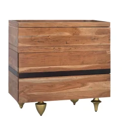 Wohnen Mangoholz Kommode mit Marmorplatte - Rasvanna