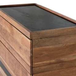 Wohnen Mangoholz Kommode mit Marmorplatte - Rasvanna