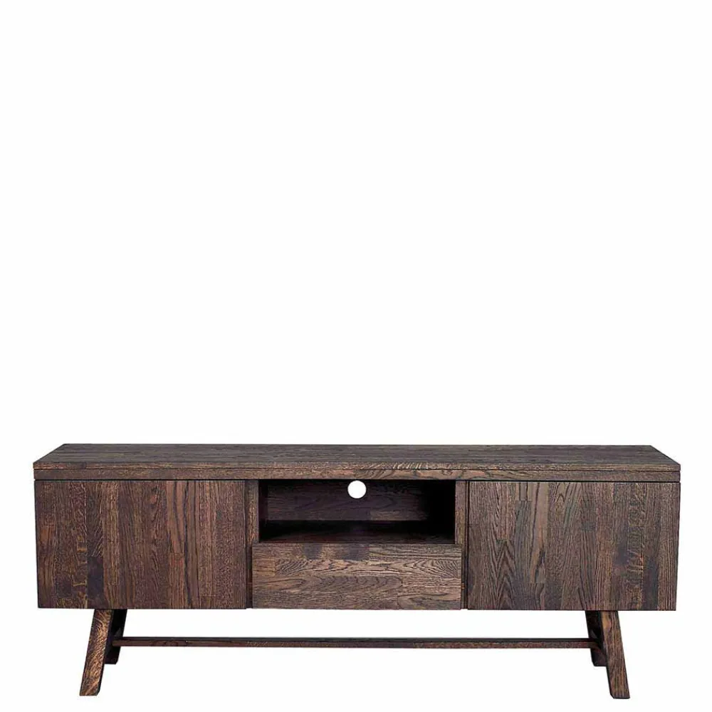 Wohnen Tv & Hifi-Möbel|Tv & Hifi-Möbel*Markantes Retro TV Board aus Eiche dunkel - Vedraza