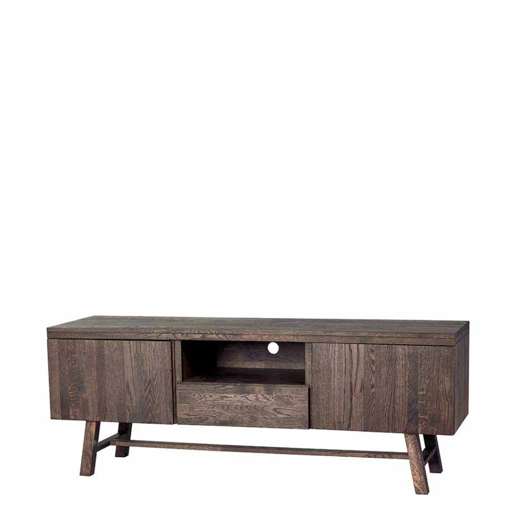 Wohnen Tv & Hifi-Möbel|Tv & Hifi-Möbel*Markantes Retro TV Board aus Eiche dunkel - Vedraza