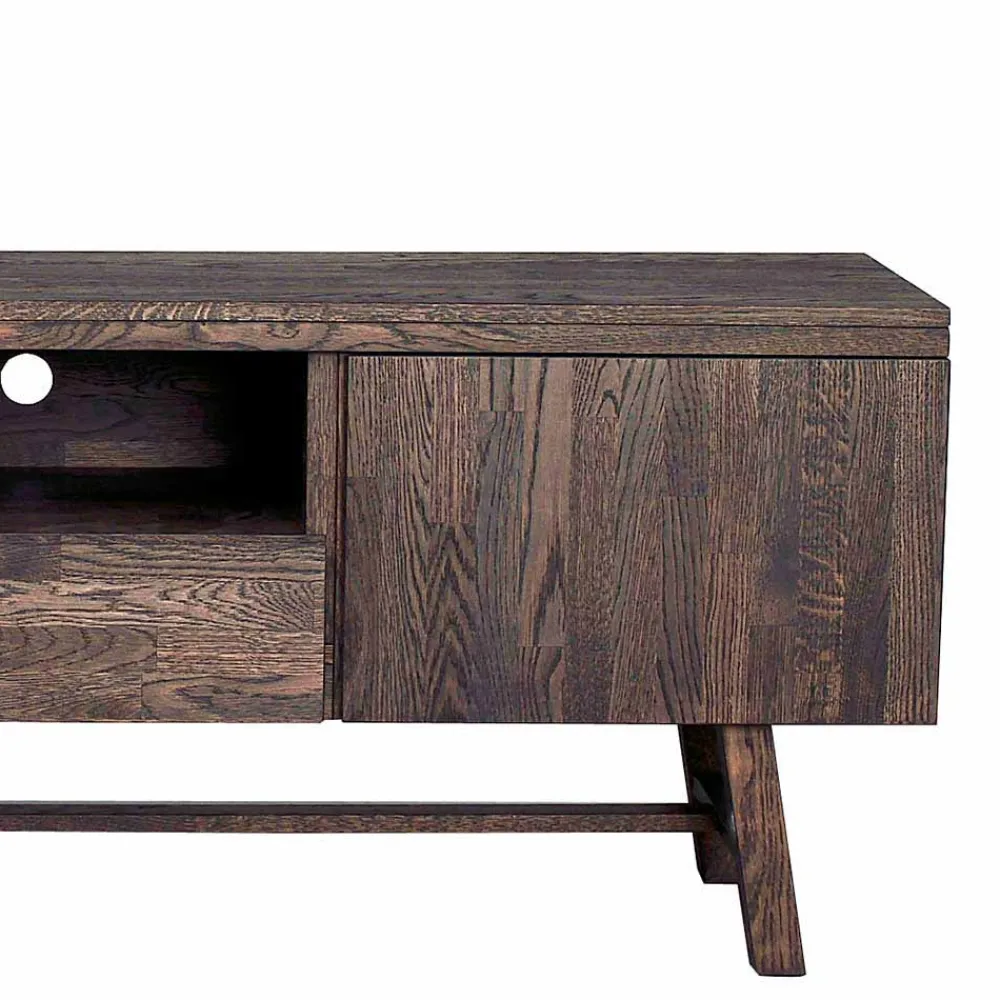 Wohnen Tv & Hifi-Möbel|Tv & Hifi-Möbel*Markantes Retro TV Board aus Eiche dunkel - Vedraza