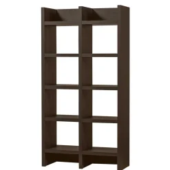 Wohnen Esszimmerregale|Paravents*Markantes Standregal in Dunkelbraun - Belpasso