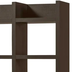 Wohnen Esszimmerregale|Paravents*Markantes Standregal in Dunkelbraun - Belpasso