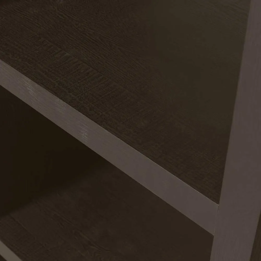 Wohnen Esszimmerregale|Paravents*Markantes Standregal in Dunkelbraun - Belpasso